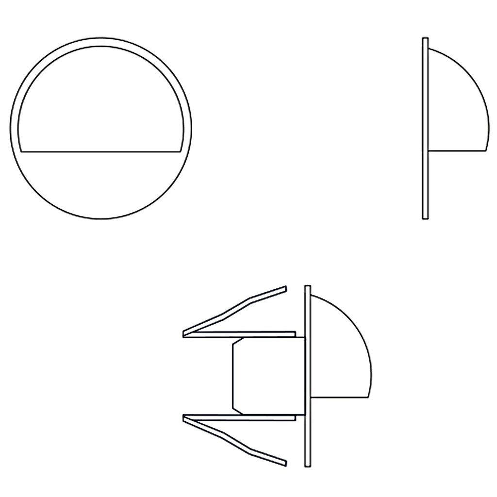 Aries 4 lampor 10lm Ø3,5cm Zink