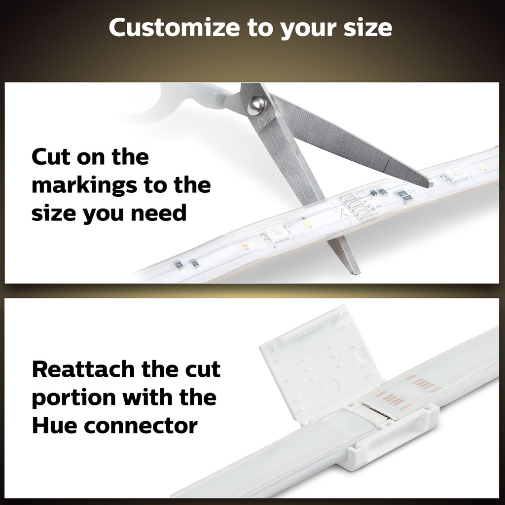 Lightstrip Plus V4 1m extension White and color ambiance
