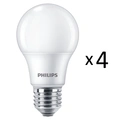 4-pack LED E27 Normal Frost 60W 806lm