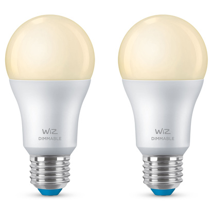 WiFi Smart LED E27 60W Dimbar varmvit 2-pack