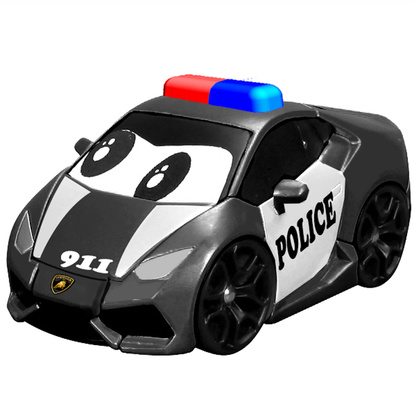 Lamborghini Police Car med Ljud & Ljus 12cm