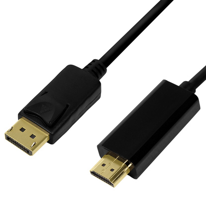 DisplayPort 1.2 -> HDMI 1.4 4K/30 Hz 2m Svart