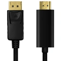 DisplayPort-kabel 1.2 4K/30 Hz 2m Svart