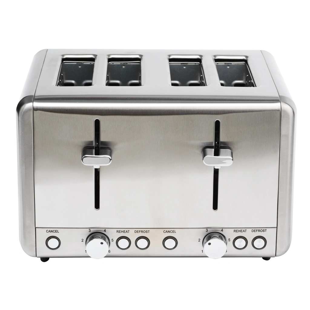 Brödrost 4 skivor 1850W BR420 Rostfri