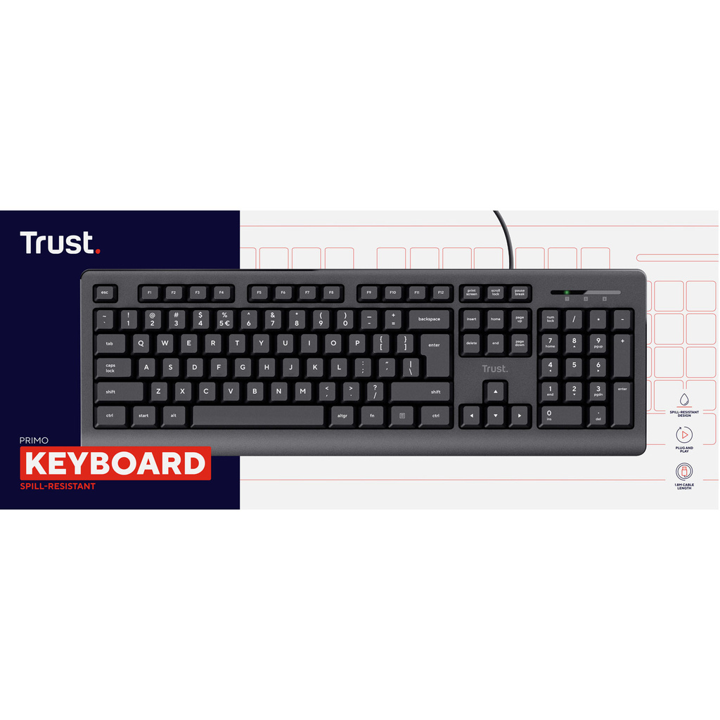Primo Tangentbord Nordisk layout
