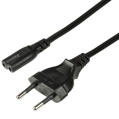 Power cable Euro to C7 3m Black