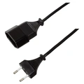 Extension cable Ungrounded Euro CEE 7/16 3m Black