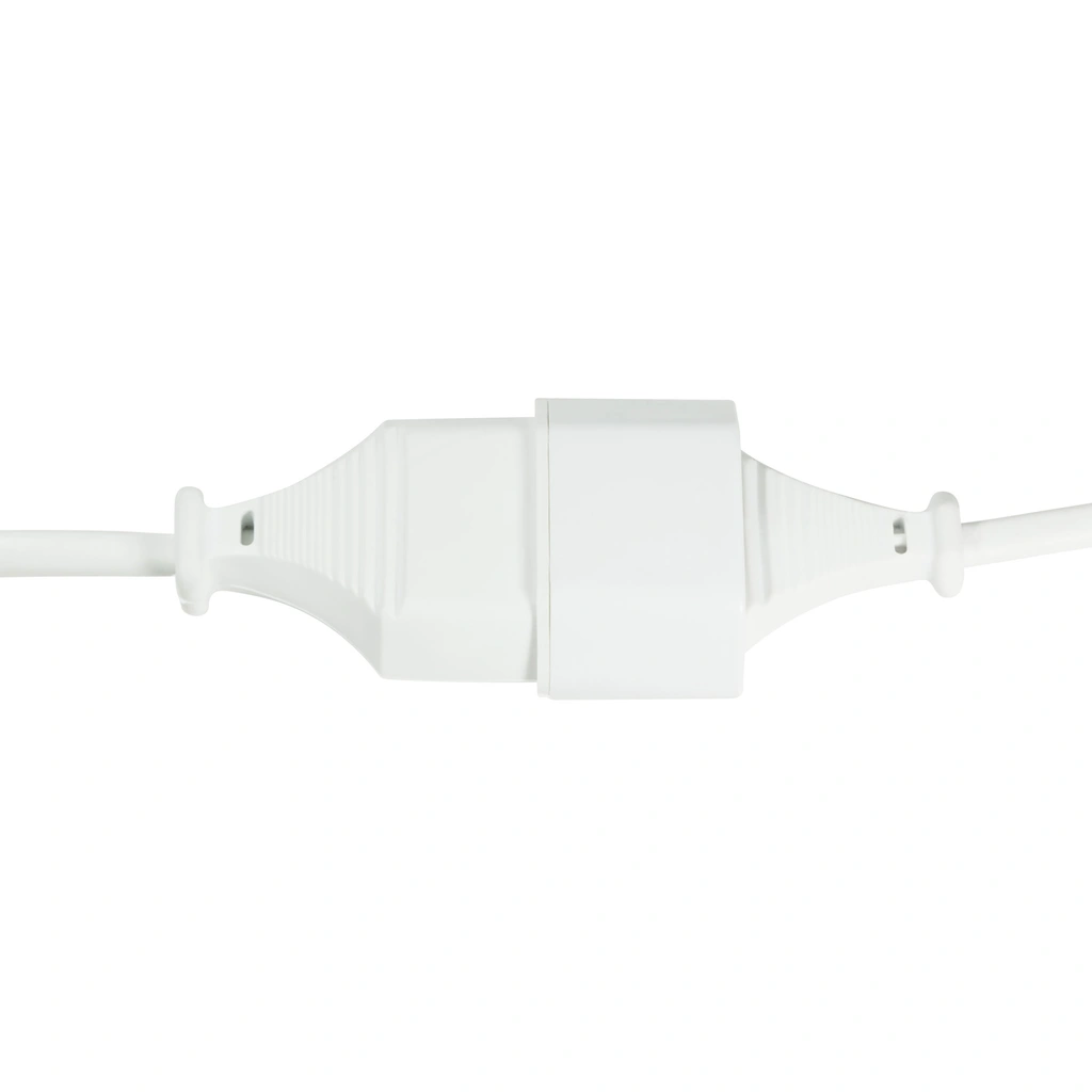 Förlängningskabel Ojordad Euro CEE 7/16 3m Vit