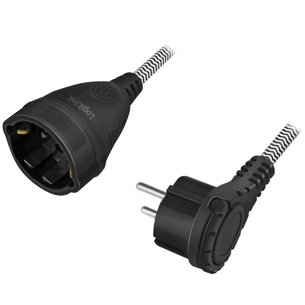 Förlängningskabel Jordad Textilkabel 3m