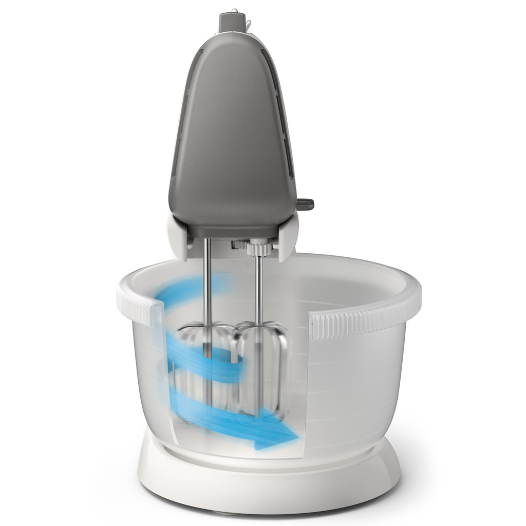 Elvisp m. Skål HR3745   450W 5 Speeds & Turbo