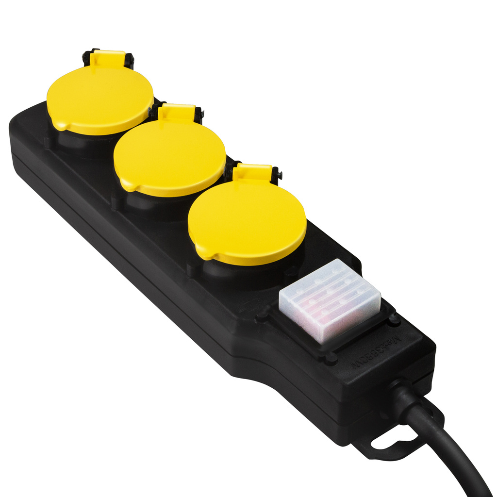 Grenuttag 3-vägs med brytare Utomhusbruk IP44