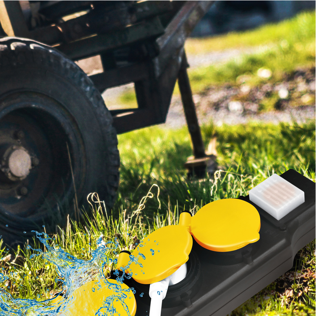 Grenuttag 3-vägs med brytare Utomhusbruk IP44