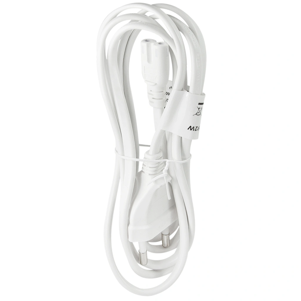 Power cable Euro to C7 1.8m White