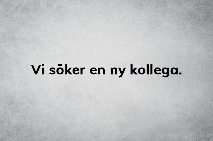 Vi växer och behöver bli fler Vi växer och behöver bli fler