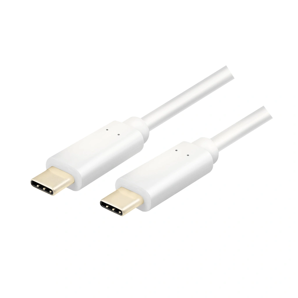 USB-C till USB-C Kabel 4K/60Hz 60W 1m Vit