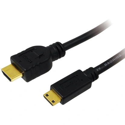 Mini-HDMI till HDMI 1.4 Kabel 4K/30Hz 1,5m Svart