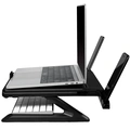 Foldable Laptop Stand and Height Adjustable Black