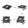 Foldable Laptop Stand and Height Adjustable Black