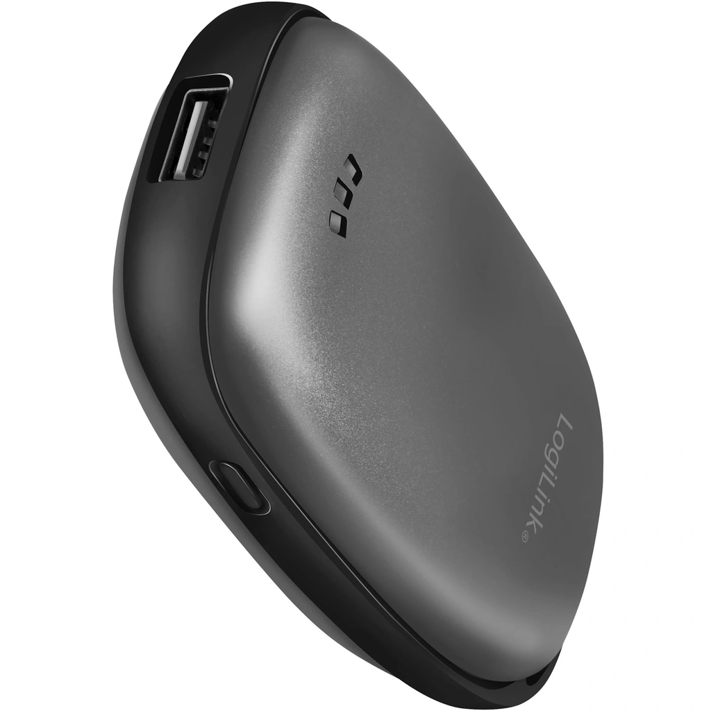 PowerBank 4.000 mAh 10W Handvärmare Metallgrå