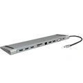 USB-C-dockningsstation 11-i-1 HDMI/VGA/RJ45/USB-C 100W