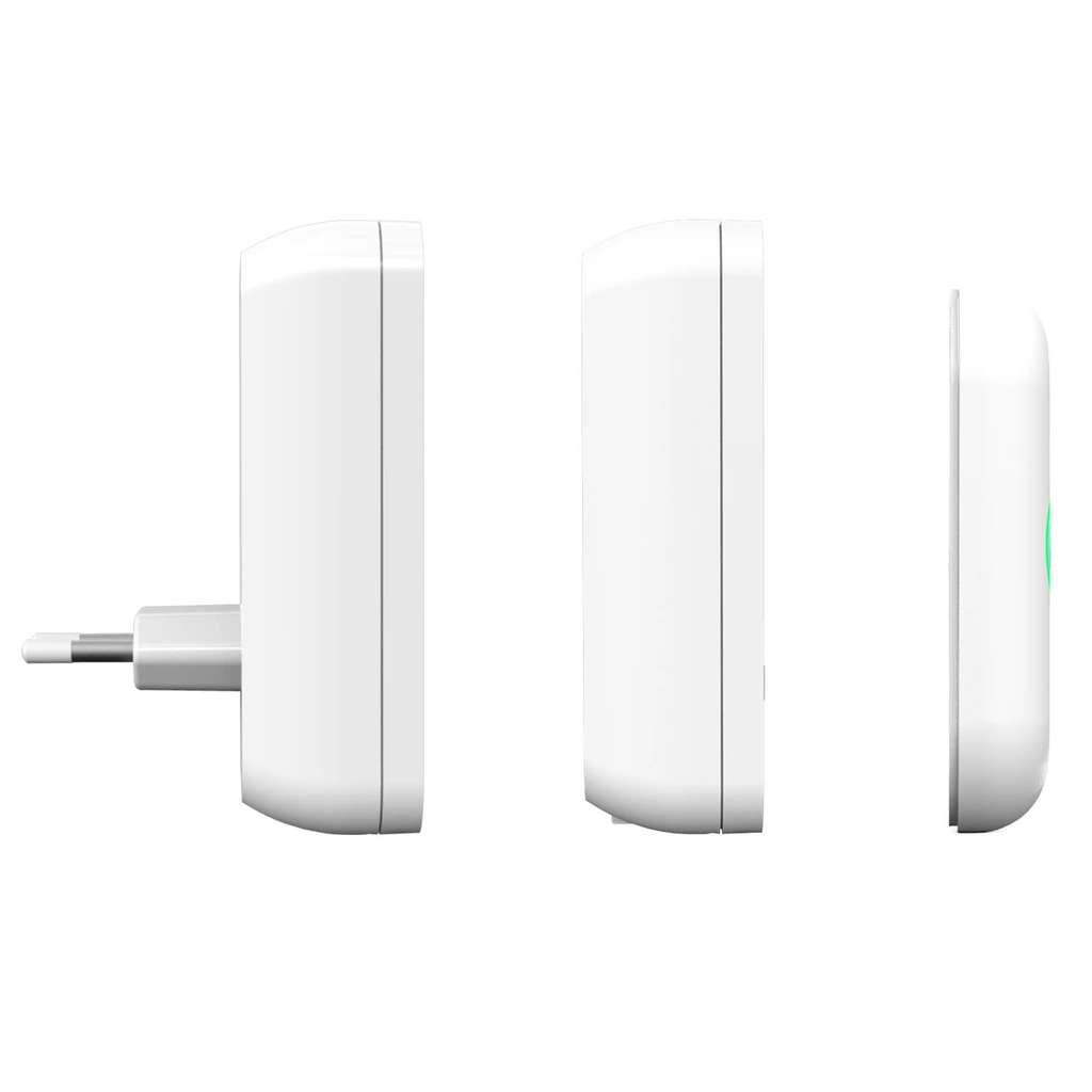 Wireless doorbell Plug-in and Battery Operated BY324 White